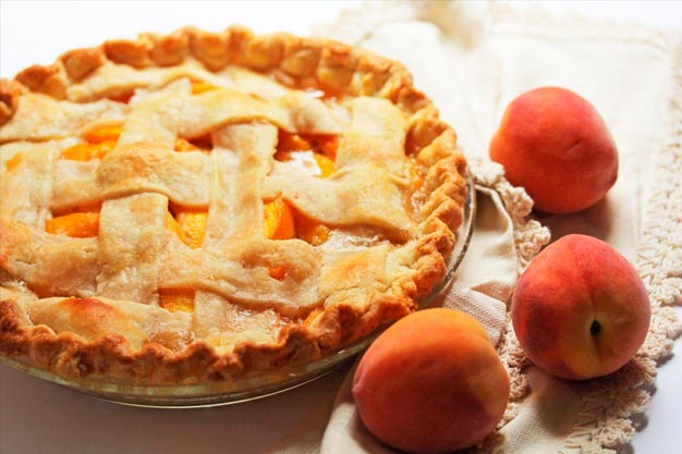 Pratos Americanos: Georgia Peach Pie